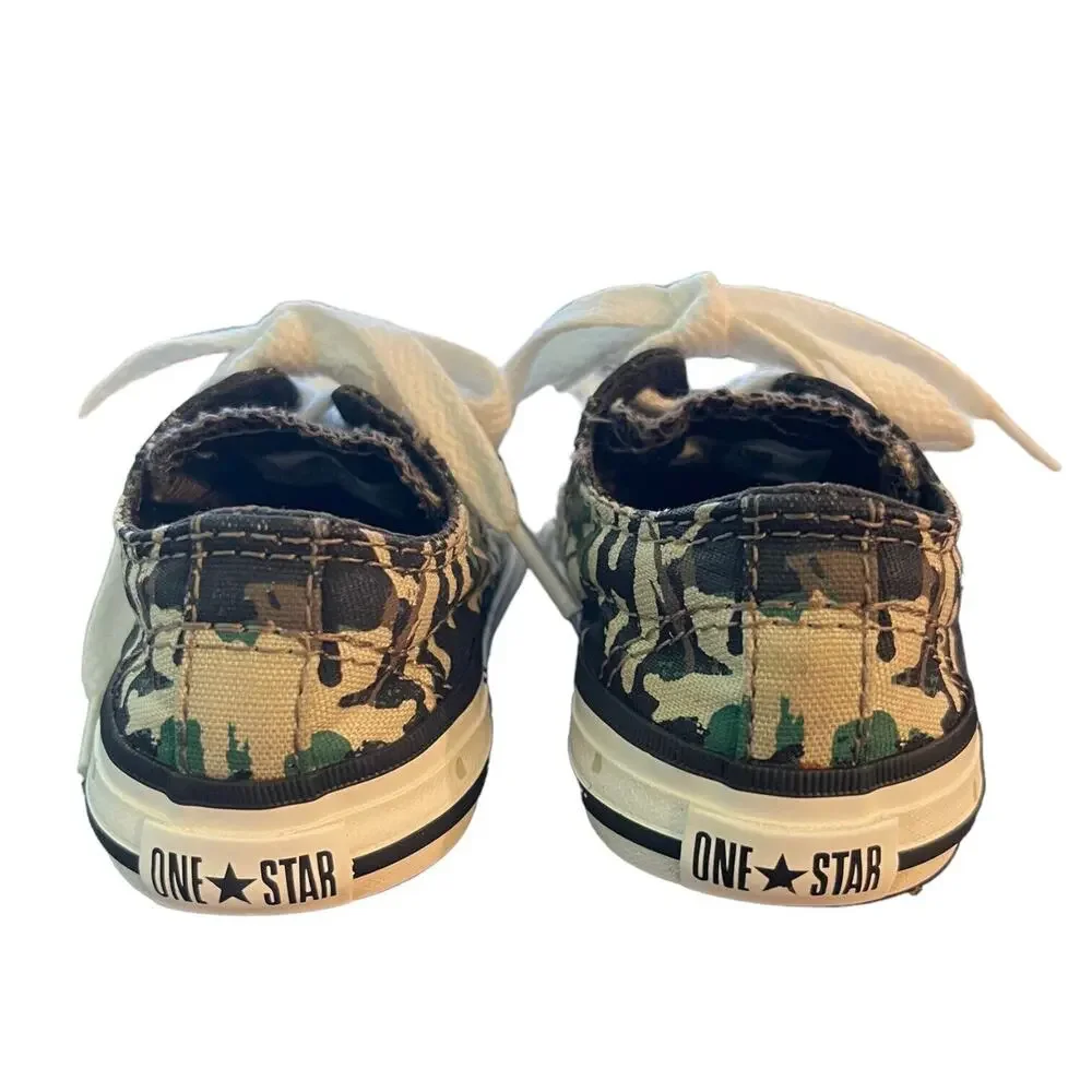 Converse Camouflage Paint Drip Shoes Toddler Size 5 EUC